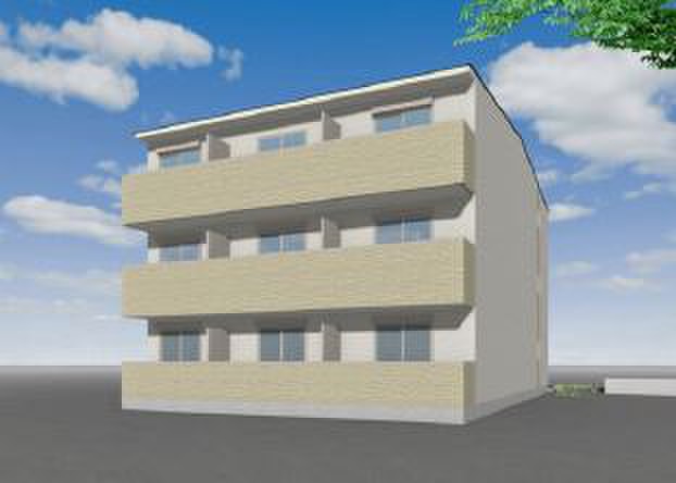 建物外観　完成模型図