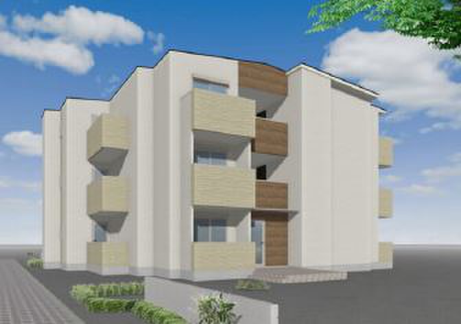 建物外観　完成模型図