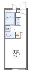 レオパレスヒルサイドテラスの間取り写真