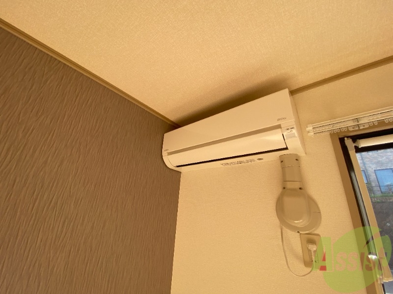 その他設備　エアコンが付いていますので寒暖対策もばっちり。