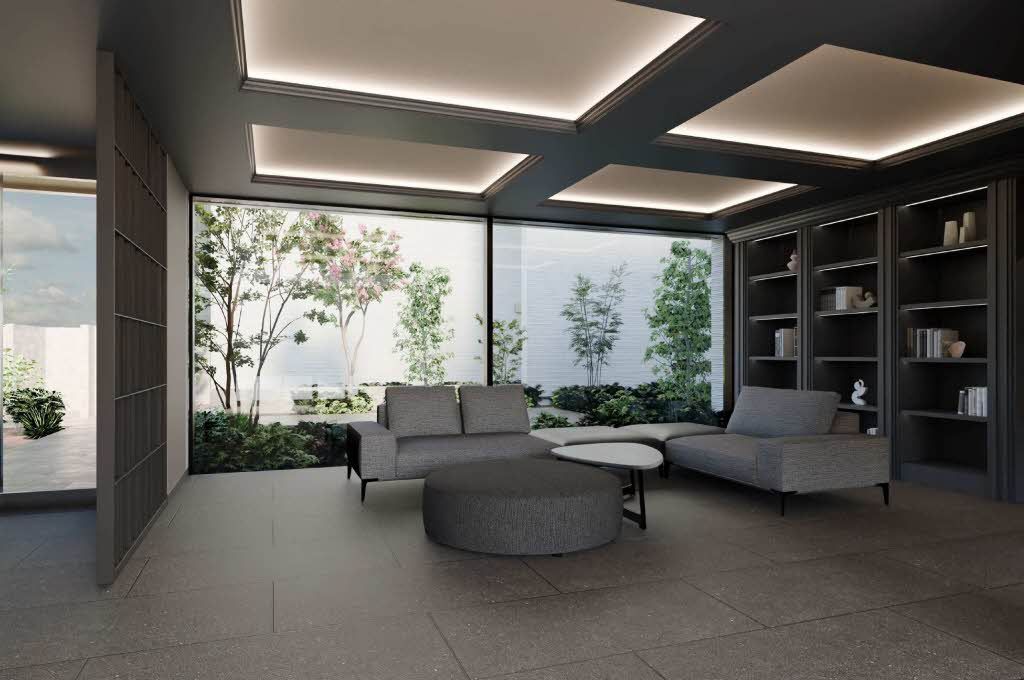 建物外観　完成予想図（エントランス）