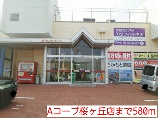 スーパー　Aコープ（スーパー）まで580m