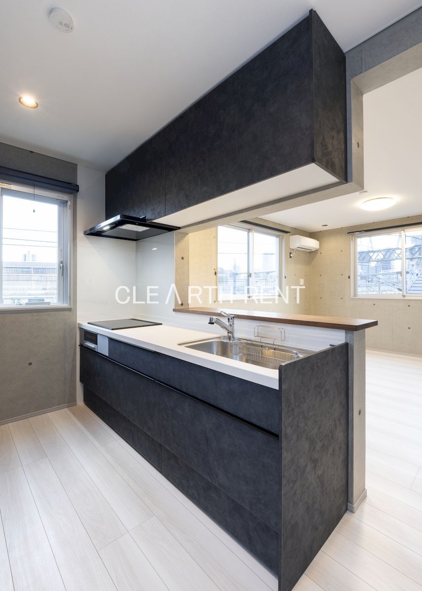 キッチン　☆新築デザイナーズマンション/敷金礼金ゼロ/2LDKファミリ