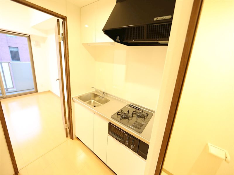 キッチン　システムキッチン　2口ガスコンロ　グリル付