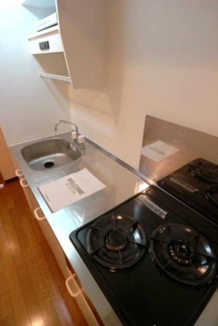 キッチン　ガスコンロ２口付き