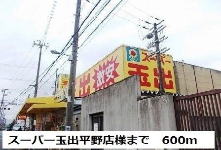 スーパー　スーパー玉出平野店様（スーパー）まで600m