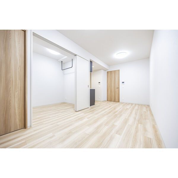 エントランス　奇数階・偶数階で色味が異なりますが、現状奇数階のカラータイプ