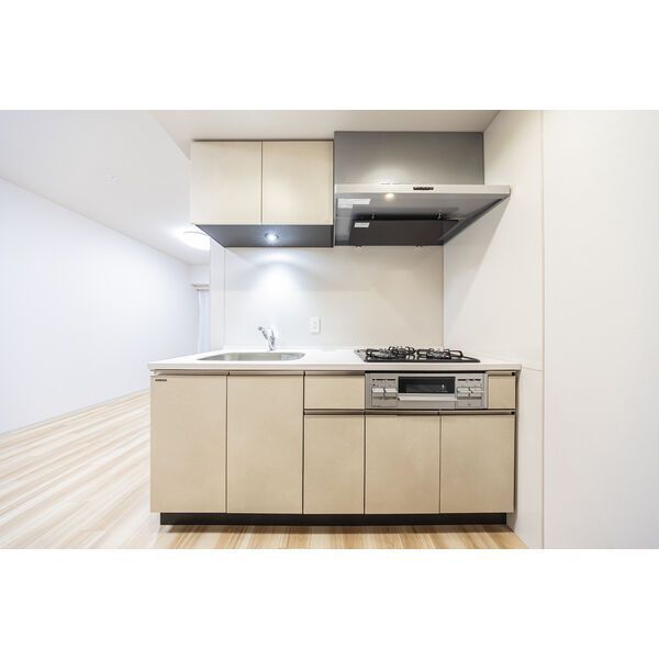 キッチン　奇数階・偶数階で色味が異なりますが、現状奇数階のカラータイプ