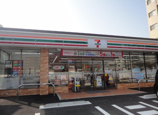 コンビニ　セブンイレブン小倉砂津1丁目店（コンビニ）まで460m