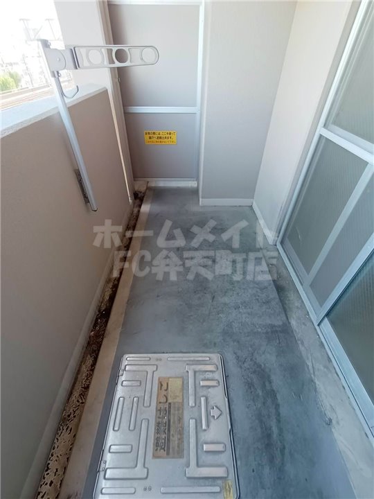 バルコニー　バルコニーがあります