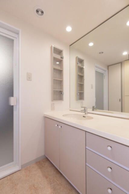 洗面設備　別タイプ部屋　参考写真です