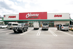 スーパー　オークワ大東店（スーパー）まで608m