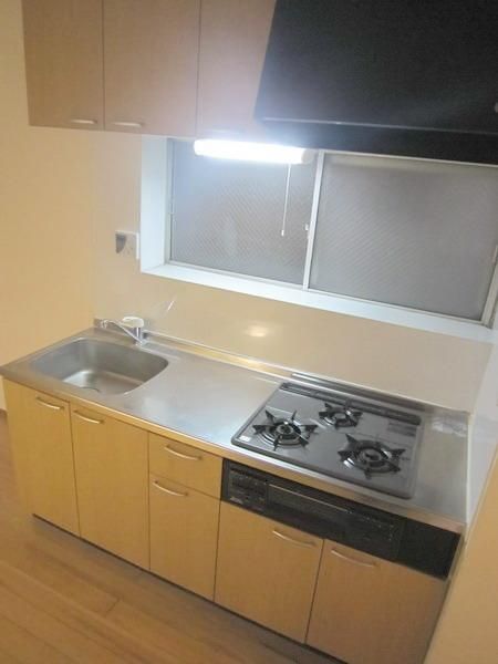 キッチン　★　３口システムキッチン(グリル付き)