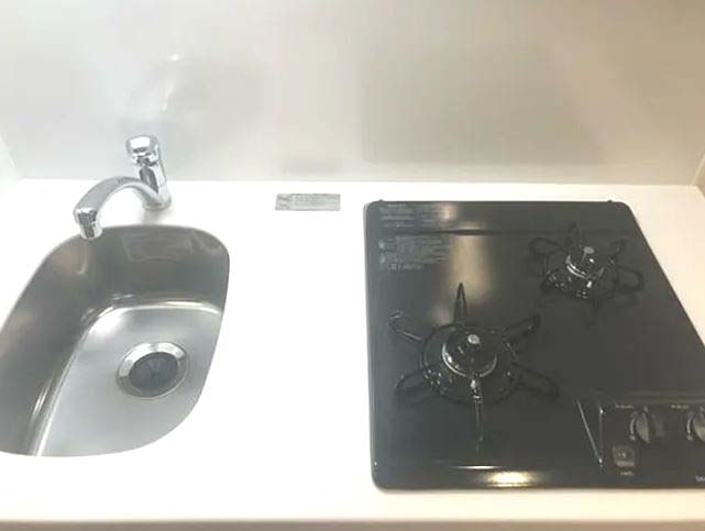 キッチン　★使いやすい二口コンロ、システムキッチン★