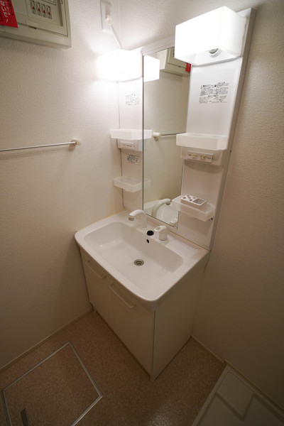 洗面設備　同じ建物の別なお部屋