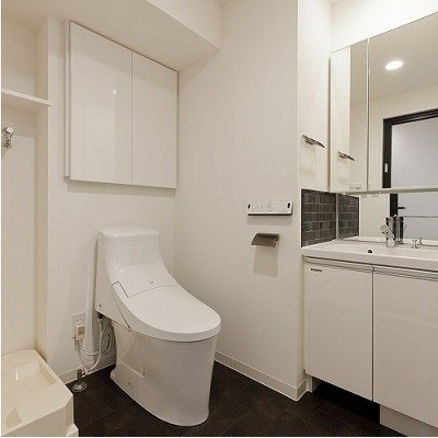 トイレ　家具家電付きマンション