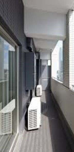 バルコニー　家具家電付きマンション