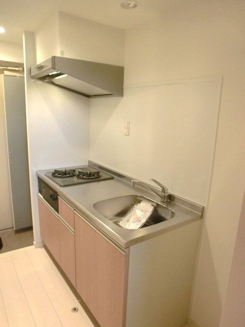 キッチン　２口コンロ付きのキッチンです