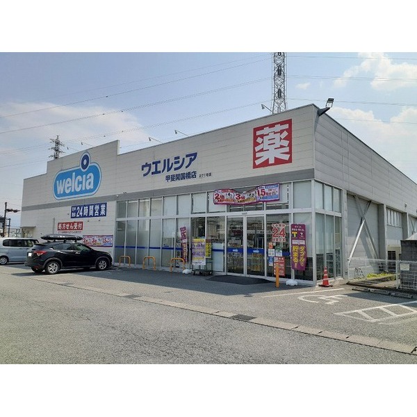 ドラックストア　ウエルシア甲斐開国橋店（ドラッグストア）まで700m