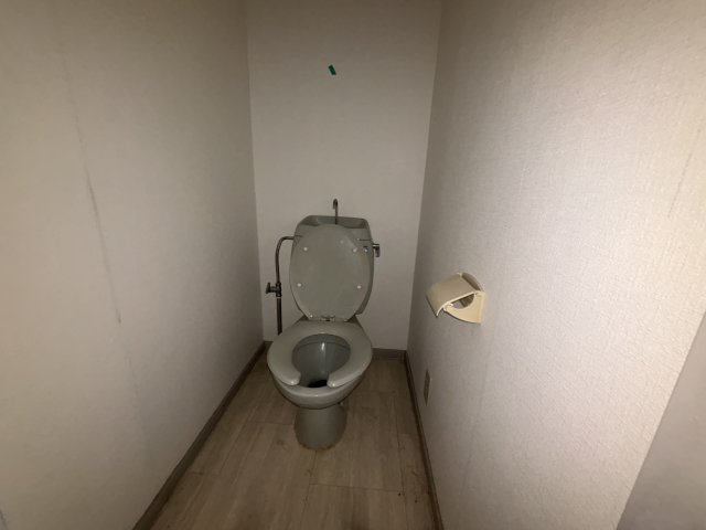 トイレ　室内写真は補修前のものになります。