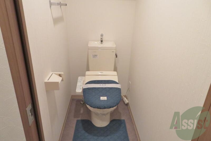 トイレ　トイレにはウォシュレットがちゃんと付いてます