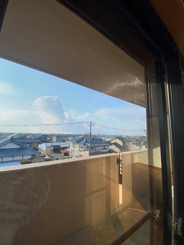眺望　※実際のお部屋の真上の部屋からの景色です。
