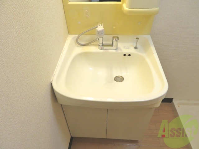 洗面設備　シャンプードレッサーが付いてるのはとても嬉しいですね