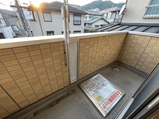 バルコニー　※別部屋の写真です