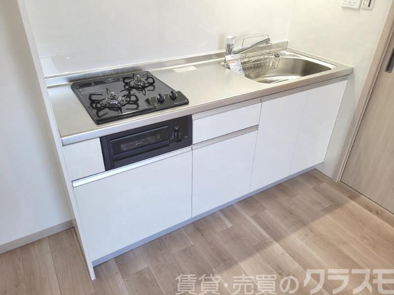 キッチン　２口コンロ＋グリル付きシステムキッチン♪