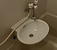 洗面設備　※反転タイプのお部屋の写真を使用しています。