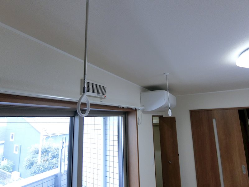 その他設備　室内物干しも出来ます！