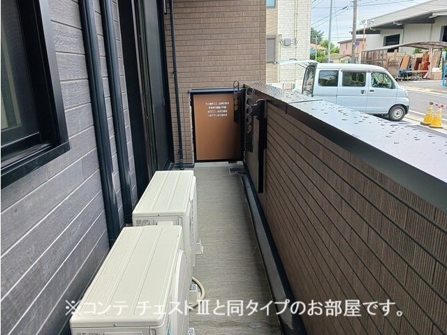 バルコニー　広々としたバルコニーです