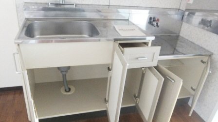 収納　使い勝手の良いキッチンです