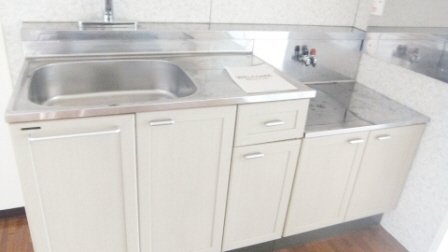 キッチン　２口ガスコンロ設置可