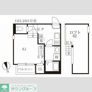 地下鉄桜通線 太閤通駅 徒歩6分 2階建 築9年の間取り写真