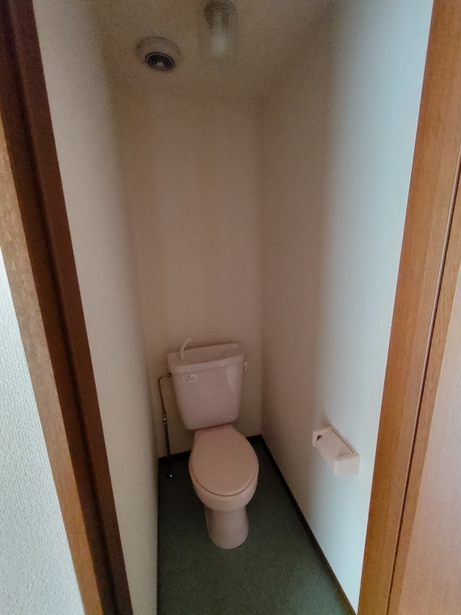 トイレ　アクセントクロスはお部屋により異なります