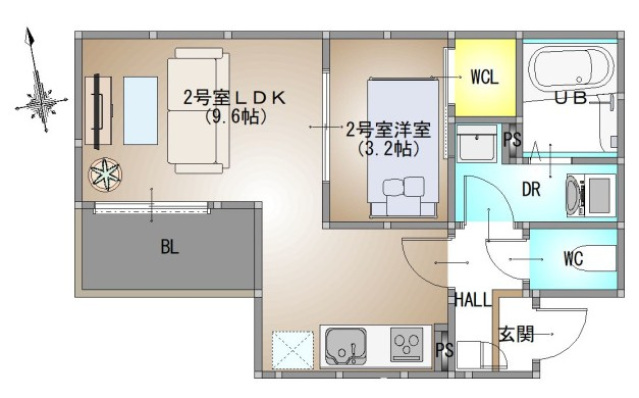 REGALEST 南高前の間取り写真