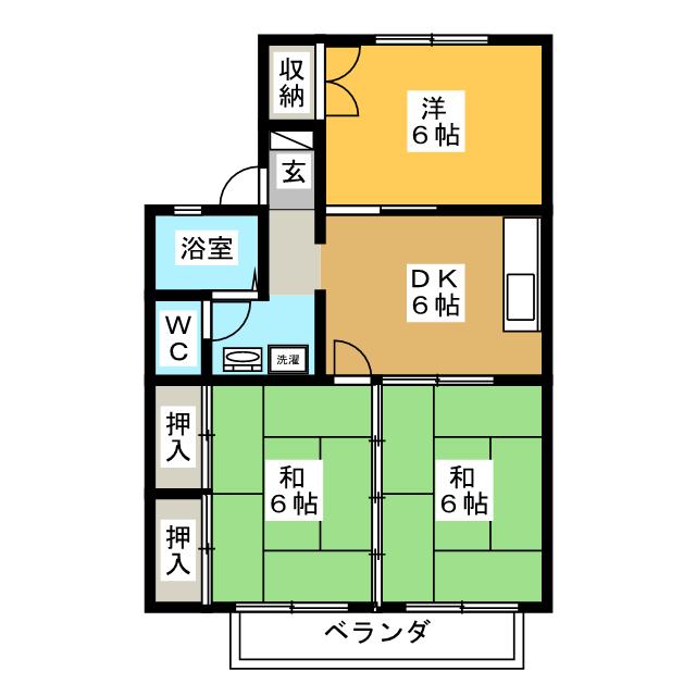 セジュール津田Iの間取り写真