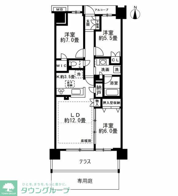 プラウド町田の間取り写真
