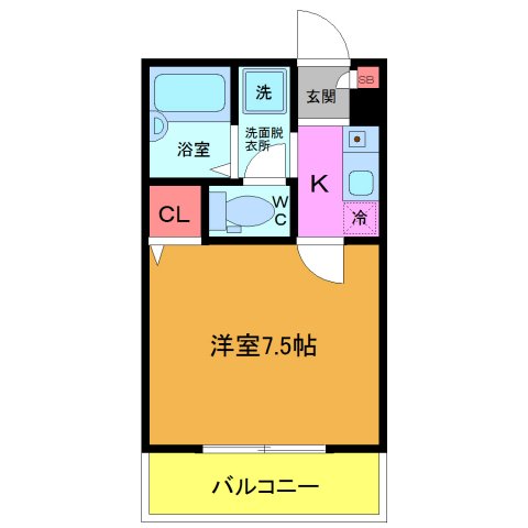 オーラ新浦安の間取り写真