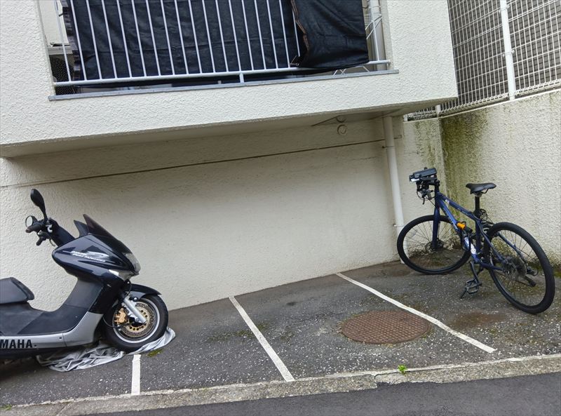 駐車場　余裕の駐輪スペース