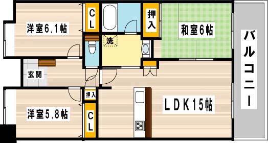 ライフプラザ沢見1番館の間取り写真