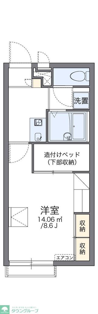 レオパレスフルールの間取り写真
