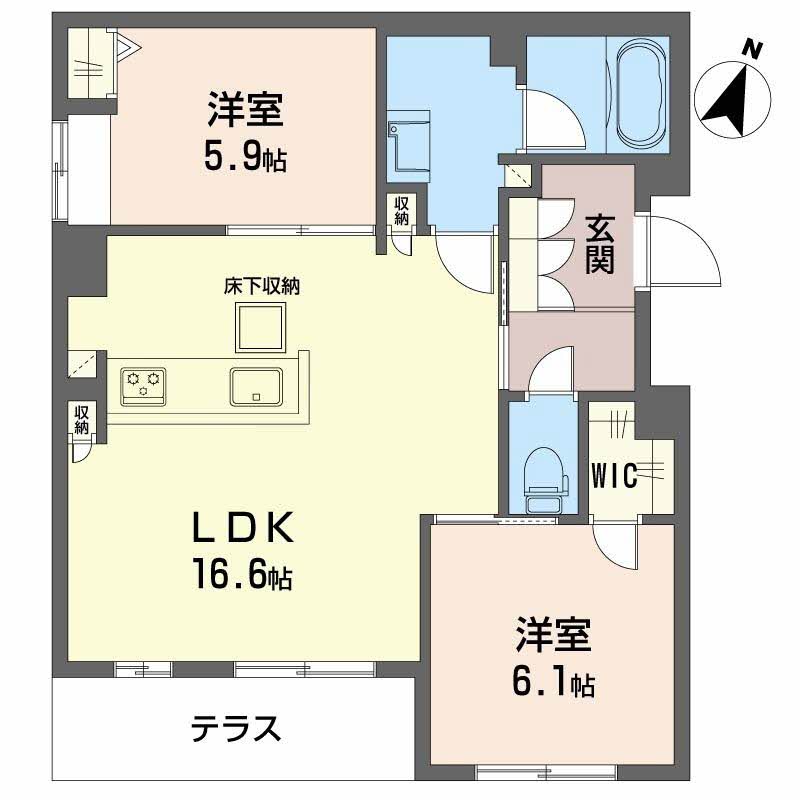 大阪モノレール本線 山田駅 徒歩7分 3階建 築1年の間取り写真