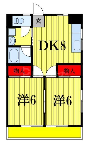 山澤マンションの間取り写真
