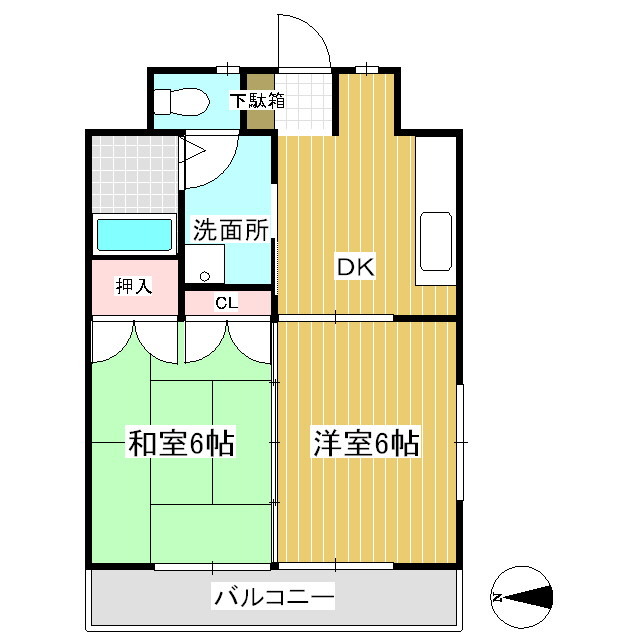 上田五番館の間取り写真