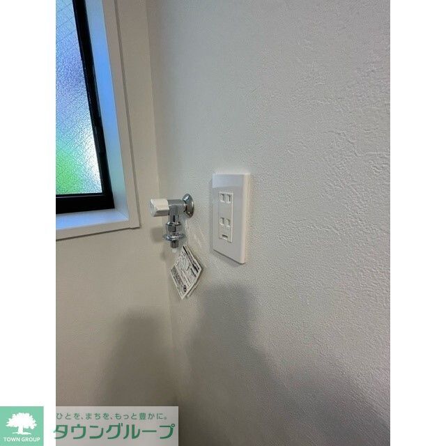 バルコニー　洗濯機置場