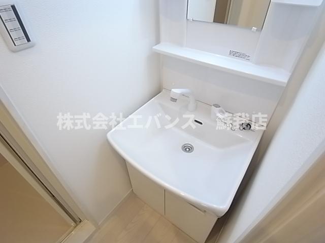 洗面設備　広い洗面スペース