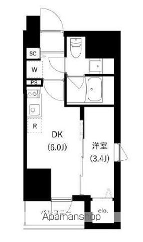 ＪＲ山手線 駒込駅 徒歩6分 12階建 築3年の間取り写真
