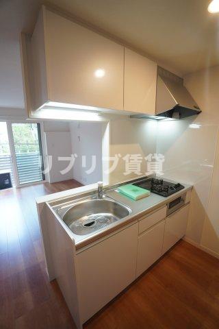 京成千葉線 西登戸駅 徒歩2分 3階建 築4年のキッチン写真